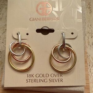 Giani Bernini Multi-Tone Circle Earrings